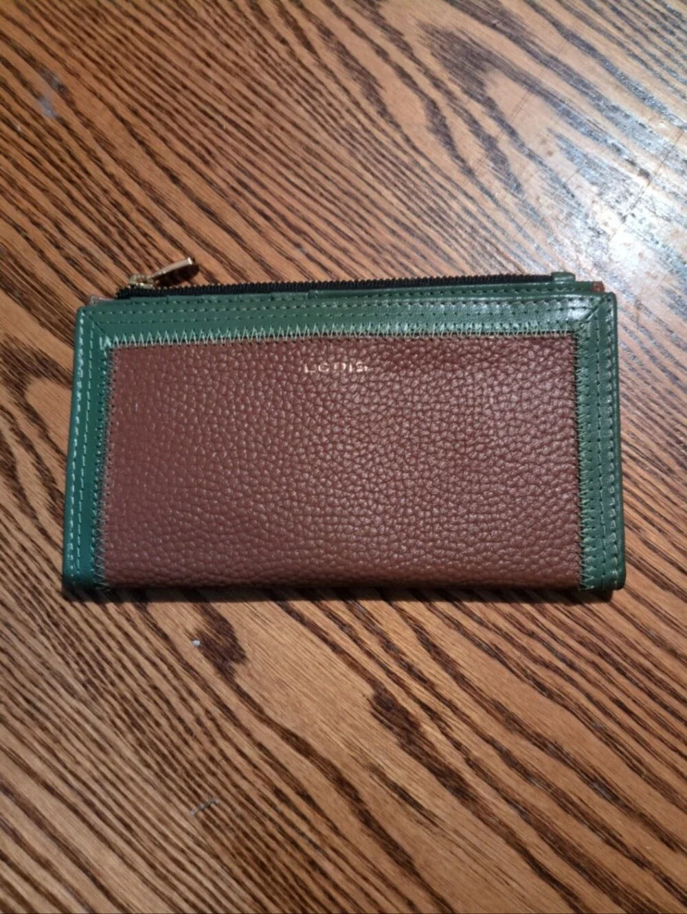 Lodis genuine leather zipper wallet